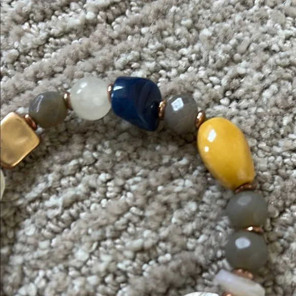 J. Jill Blue and Yellow Beaded Bracelet - Picture 4 of 5